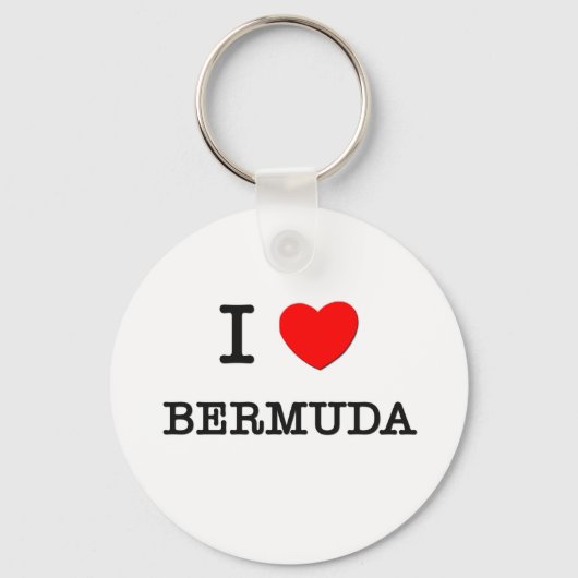 I HEART BERMUDA SCHLÜSSELANHÄNGER (Vorderseite)
