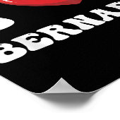 I Heart Bernard Vorname I Liebe D Stuff Poster (Ecke)