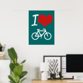 I Heart Bike Poster (Heimbüro)