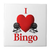 I Heart Bingo Fliese (Vorderseite)
