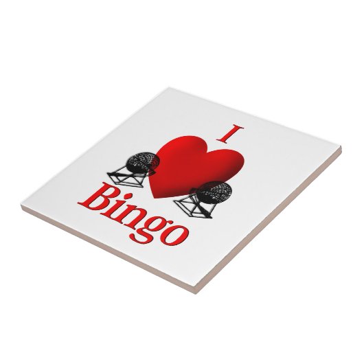 I Heart Bingo Fliese (Seite)