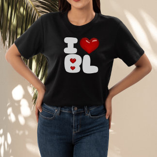 I heart bl i Liebe bl design for fujoshi fudanshi T-Shirt