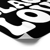 I Heart Black Love Couple Matching Couples African Poster (Ecke)