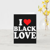 I Heart Black Love Cute Matching Couples African A Karte (Gelbe Blume)