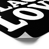 I Heart Black Love Cute Matching Couples African A Poster (Ecke)