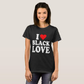 I Heart Black Love Cute Matching Couples African A T-Shirt (Vorne ganz)