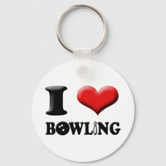I Heart Bowling Schlüsselanhänger