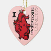 I Heart Breckenridge Colorado Ornament (Links)