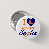 I Heart Bronson Eagles Button (Vorne & Hinten)