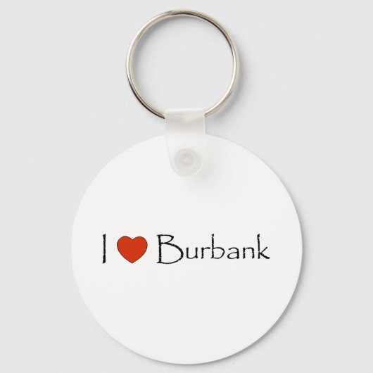 I Heart Burbank Schlüsselanhänger (Vorderseite)