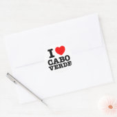 I Heart Cabo Verde Runder Aufkleber (Umschlag)