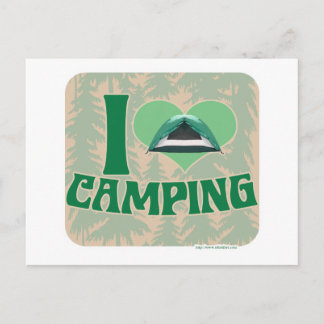 I Heart Camping Postkarte