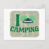 I Heart Camping Postkarte (Vorderseite)