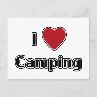 I Heart Camping Postkarte