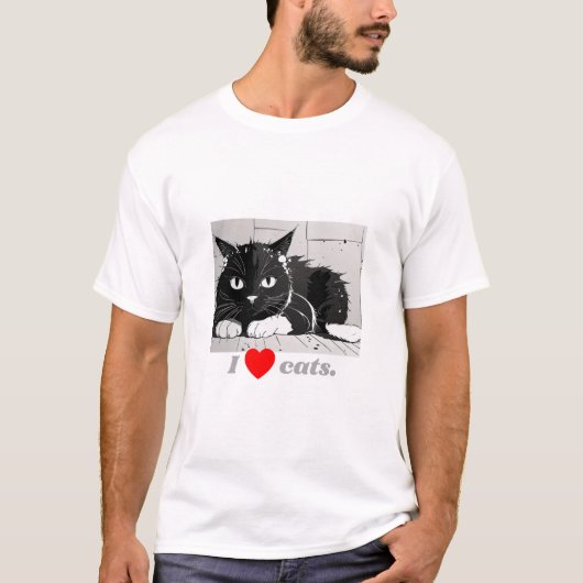 I Heart Cat T-Shirt (Vorderseite)