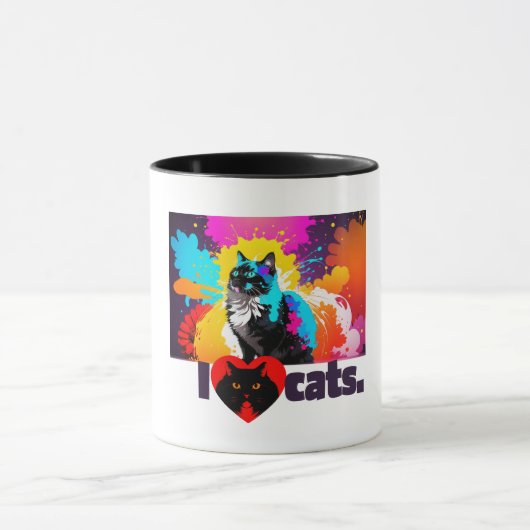I Heart Cat Tasse (Zentrum)