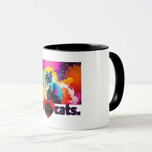 I Heart Cat Tasse (VorderseiteRechts)