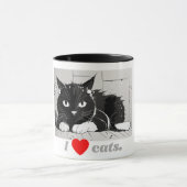 I Heart Cat Tasse (Zentrum)