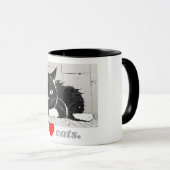 I Heart Cat Tasse (VorderseiteRechts)