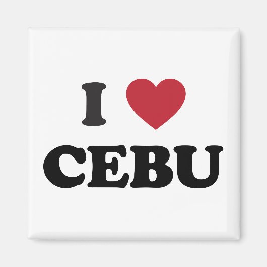 I Heart Cebu Philippinen Magnet (Vorne)