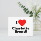 I Heart Charlotte Bronte Postkarte (Stehend Vorderseite)