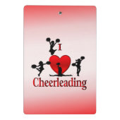 I Heart Cheerleader Mini Klemmbrett (Rückseite)