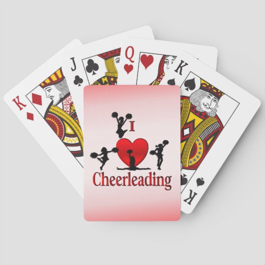 I Heart Cheerleader Spielkarten (Rückseite)