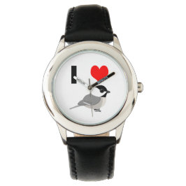 I heart Chickadees Armbanduhr