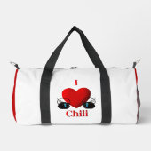 I Heart Chili Duffle Bag (Vorderseite)