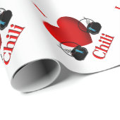 I Heart Chili Geschenkpapier (Rolleneckpunkt)