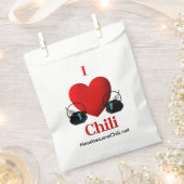 I Heart Chili Geschenktütchen (Ausgeschnitten)