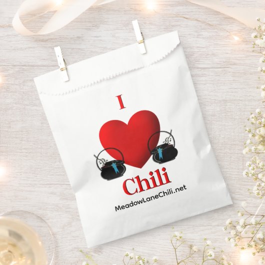 I Heart Chili Geschenktütchen (Ausgeschnitten)