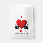 I Heart Chili Geschenktütchen (Vorderseite)