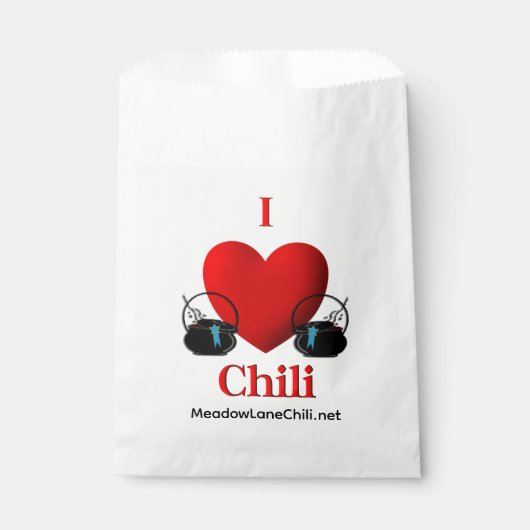 I Heart Chili Geschenktütchen (Vorderseite)