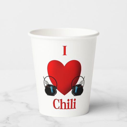 I Heart Chili Pappbecher (Rückseite)