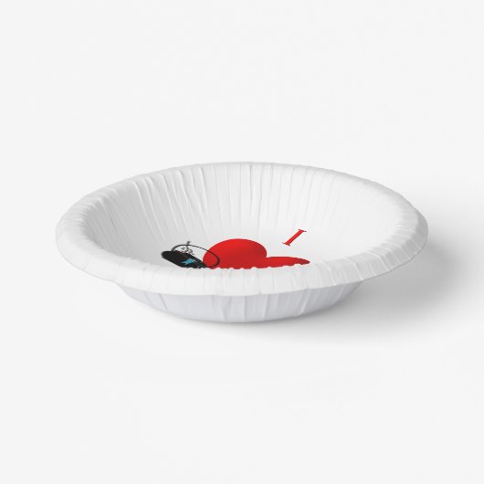 I Heart Chili Pappteller (Gewinkelt)