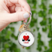 I Heart Chili Schlüsselanhänger (Hand)