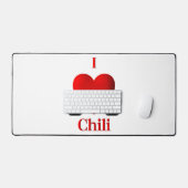I Heart Chili Schreibtischunterlage (Tastatur & Maus)