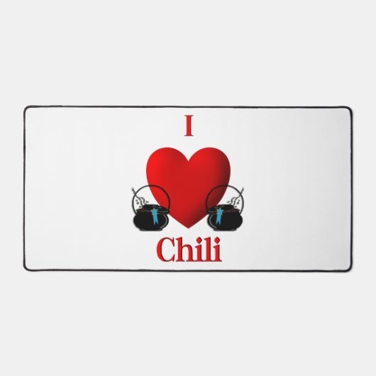 I Heart Chili Schreibtischunterlage (Vorderseite)