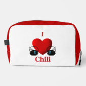 I Heart Chili Waschbeutel (Vorderseite)