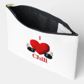 I Heart Chili Zubehörtasche (Offen)