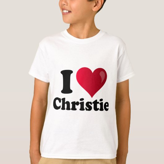 I Heart Chris Christie T-Shirt (Vorderseite)