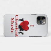 I Heart Classic Music Case-Mate iPhone Hülle (Rückseite (Horizontal))