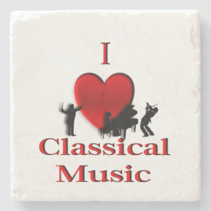 I Heart Classic Music Steinuntersetzer
