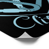 I Heart Climbing (Carabiner) Spaß Rock Klettern Poster (Ecke)