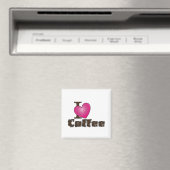 "I Heart Coffee" Magnet (In Situ (Geschirrspüler))