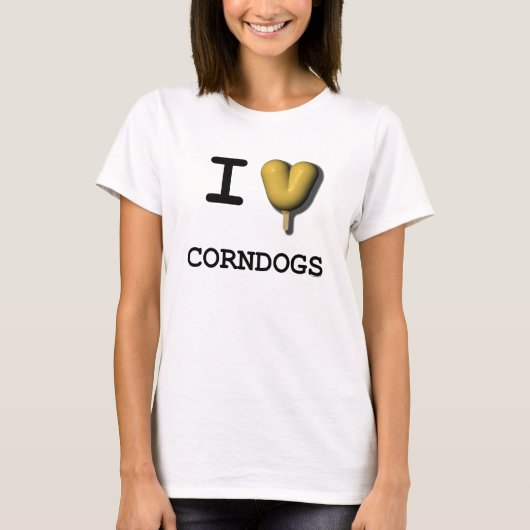 I Heart Corndogs T-Shirt (Vorderseite)