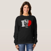 I Heart Cows - Funny Farmer, Cattle Rancher, Cow L Sweatshirt (Vorne ganz)