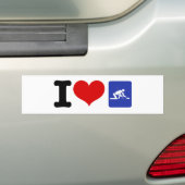 I Heart Curling Autoaufkleber (Auf Auto)