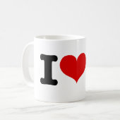 I Heart Curling Kaffeetasse (Vorderseite Links)
